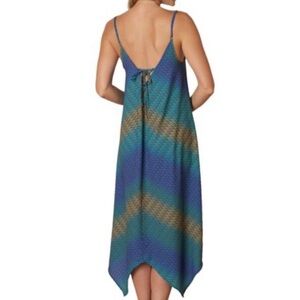 Prana Angelique blue green multi color dress